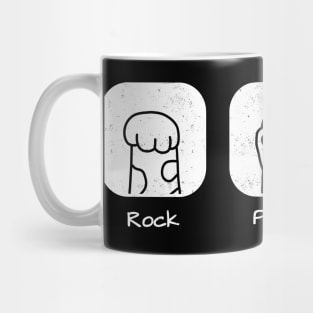 Rock Paper Scissors Cat Paws Mug